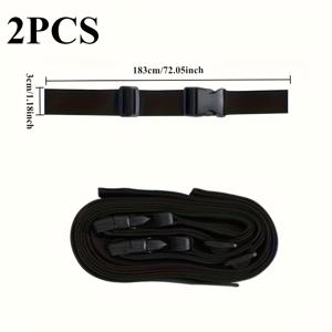 TEMU 2pcs 조절 가능한 버클 스트랩 - 매트리스, 카펫 및 수하물 보안에 적합한 내구성 있는 PP 소재, 카펫 보안 스트랩|조절 가능한 버클 스트랩|안전한 카펫 스트랩