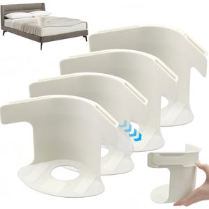 TEMU 4/6/8pcs 잠금 시트 홀더, 침대 시트 잠금 클립, 시트 홀더 시트를 단단하고紧密地 유지, 중량 침대 시트 홀더 코너 장착 시트 스트랩 모든 매트리스 크기에 적합 (4, 그레이)
