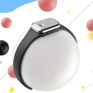 TEMU USB 충전식 음파 기술 모기 퇴치 팔찌 - 3단계 주파수 조절, 야외용 스마트 해충 방지, 블랙 ABS 소재, 안전하고 무해한 작동