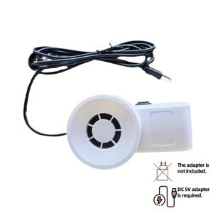 TEMU 1pc 수조용 조용한 물결 냉각 팬 - 3와트 USB 전원 공급 장치, 배터리 필요 없음, 36볼트 이하의 수조에 적합, 편안한 물고기 환경을 위한 조용한 작동, 수조용 액세서리 | 현대적인 미학 | 조용한 수조 팬, 수조 장식
