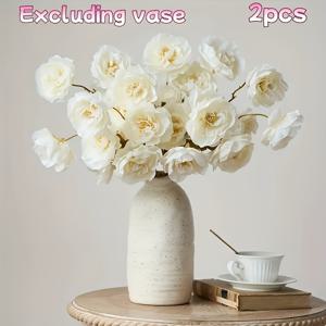TEMU 10 Blooms Peony 인공 꽃 보석 (2개), 사계절 봄 색상 가정 장식, 결혼식 및 약혼식, DIY 파티, 테이블 센터 장식, 데이, 어머니의 날, 빛 축제, 세인트 패트릭 데이, 아버지의 날 장식 (컨테이너 없음)