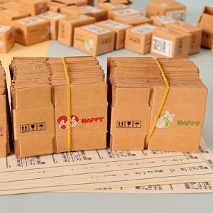 TEMU 20개 창의적인 DIY 주얼리 및 비즈 공예 선물 상자 세트 - 다양한 귀여운 동물 디자인, 컬러 스티커가 있는 갈색 카드보드, 파티 용품, 공예 및 사계절 보관용, 장식용 주얼리 박스, 튼튼한 구조