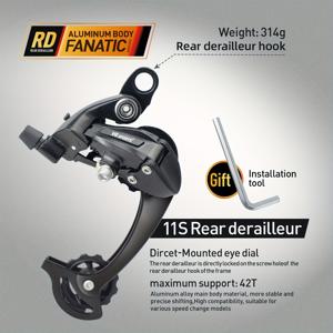 TEMU VG 스포츠 자전거 뒷 변속기 8 9 MTB 산악 자전거 RD 예비 부품 8S 9S 10S 11S 시스템, 자전거 액세서리