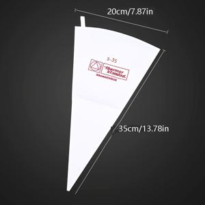 TEMU 5pcs 재사용 가능한 과자 가방, 케이크 장식용 면 크림 파이핑 가방, 캔디 크림 DIY 베이킹 도구, 랜덤한 폰트 색상을 가진 주방 가제트