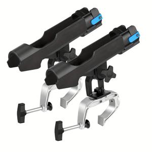 TEMU 360° 조절 가능한 알루미늄 낚시대 홀더 - 카약, 카누, 도크용 다용도 1개/2개 보트 막대 마운트 - 내구성 있는 PC 소재, 크리스마스, 아버지의 날, 교사들의 날 선물, 낚시 액세서리에 이상적|낚시대