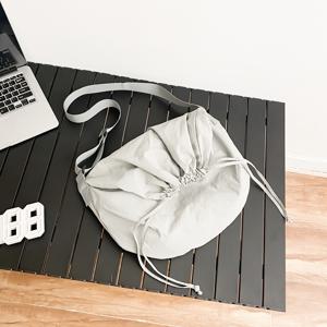TEMU 남성용 나일론 크로스바디 슬링 백, 내구성이 뛰어난 부드러운 어깨 백, 남녀 공용, 조절 가능한 스트랩, 드로스트링 클로저, 여행, 일상적인 출퇴근, 일, 학교 - 다용도한 통근 스타일|슬링백