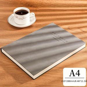 TEMU A4 대형 부드러운 가죽 A5 간단한 대학생 빈 노트 두꺼운 B5 메모장 비즈니스 문학|A4용지
