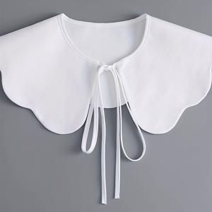 TEMU 여성용 싱글 레이어 타이업 칼라 1개
