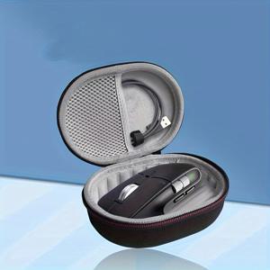 TEMU 1pc EVA 하드 쉘 휴대용 마우스 케이스, 로지텍 M750, M650, M720, M330 무선 컴퓨터 마우스용 케이블 포켓이 있는 여행 보관 상자