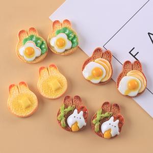 TEMU 24개 미니어처 토스트 & 치즈 오믈렛 참 - DIY 주얼리, 스크랩북 & 크리스마스 장식에 완벽함