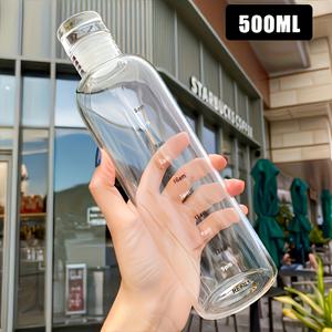 TEMU 누수 방지 및 내구성 있는 대용량 물병, 시간 표시기, PPSU 스케일 컵, 뚜껑 & 빨대 포함 - 아이스 커피 및 음료에 완벽, BPA 프리 플라스틱