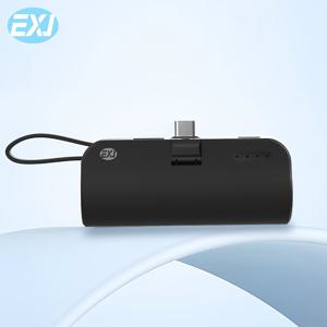 TEMU EXJ 5000mAh 미니 휴대용 파워 뱅크, 듀얼 USB 및 Type-C 포트, LED 조명, 아이폰 및 장치용 범용 호환성, 컴팩트 여행 충전기 및 리튬 폴리머 배터리, 여행용 파워 뱅크|보조배터리|C타입충전기