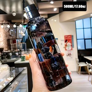 TEMU PPSU 플라스틱 물병 시간 표시기 포함 | 누수 방지 및 파손 방지 | 뚜껑과 빨대 포함 | 가벼우며 BPA 프리 | 커피 및 음료에 이상적 | 쉬운 모니터링을 위한 투명 디자인 | 주방 및 식사용으로 완벽한 음료 추적 병 | 투명 드링크웨어 | BPA 프리 플라스틱