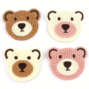 TEMU 16개 귀여운 카툰 곰 자수 패치 - 혼합 컬러, 5.5cm x 4.5cm DIY 폰 케이스, 모자, 신발, 스웨터용 패브릭 수선 앱리케, 장식 패치, 텍스처드 디자인