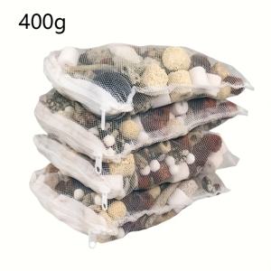 TEMU 400g 수조 필터 미디어 키트 - 세라믹 링, 활성탄, 생태계 - 물을 투명하게 유지하세요!