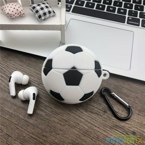 TEMU Airpods 1/2/3 세대 프로 및 프로2용 소프트 실리콘 축구 보호 케이스, 애플 무선 이어폰 케이스 충격 방지, 낙하 저항 및 스크래치 방지 커버