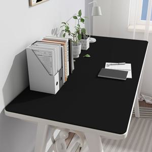 TEMU 1대, 대형 책상 매트, PVC, 사무실, 주방, 공부용, 가죽, 책상 매트, 가벼운 고급, 고급, 블랙, 번역, 짧은 영어|책상
