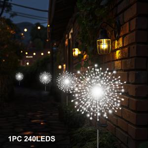 TEMU 1pc 태양열 불꽃놀이 조명 야외, 방수 IPX4 조경 조명, 조명 센서, 니켈 배터리, 플라스틱 반flush 마운트 분리 가능한 정원 잔디 경로 조명, 크리스마스 할로윈 새해 장식, 야외 정원 조명