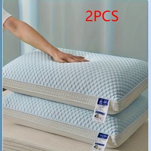 TEMU 2pcs, 2pcs 시원하고 통기성이 좋은 토후 베개 - 편안한 목 지지, 집, 침실, 호텔에서 편안한 수면 - 완벽한 휴일 선물, 크리스마스 선물|목베개