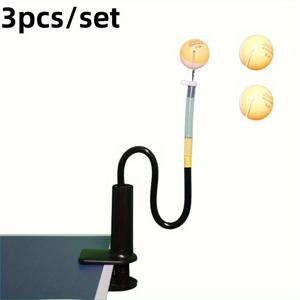 TEMU 1pc 고급 테이블 테니스 리턴 훈련 장치 - 현실적인 볼 트랙, 내구성 있는 PVC 디자인, 가정용 훈련에 이상적, 열정가들에게 완벽한 선물, 손과 눈의 협응력과 기술을 향상시킵니다. 안정적인 베이스로 일관된 훈련을 위한 견고한 구조, 핑퐁 훈련 장비 | 견고한 구조 | 안정적인 훈련 플랫폼