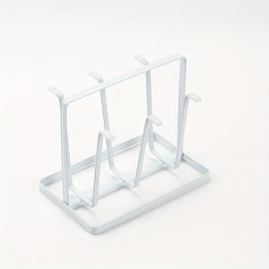 TEMU 컵을 건조하기 위한 건조대, 컵 건조대, 미끄럼 방지 컵 건조대, 6개의 걸이대가 있는 금속 컵 보관대