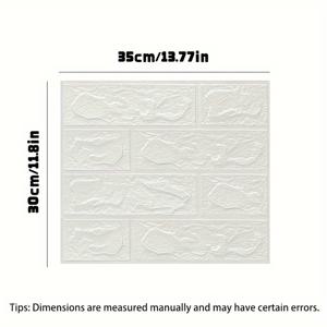TEMU 40pcs 3D 벽 타일 스티커 - 자체 접착성 방수 및 폼, 쉽게 벗겨내고 붙이기, 세척 가능 및 절단 가능, 글리터 매트 핏, 주방, 거실, 욕실, 복도 - 세련된 홈 데코, 욕실 벽 스티커, 쉽게 설치 가능한 타일