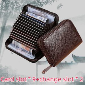 TEMU RFID 차단 11 카드 홀더 지갑 1개 - 초박형 나일론, 지퍼 클로저가 있는 대용량, 금색 체인 디테일이 있는 검은색 카드 케이스, 일상적인 사용에 이상적, 안전한 카드 보관 | 세련된 카드 홀더 | 내구성 있는 지갑