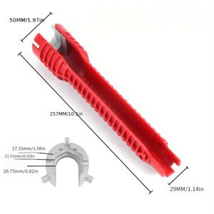 TEMU 1pc 다기능 싱크 렌치, 미끄럼 방지 그립, 내마모성 플라스틱, , 욕조, 밸브 수리 및 설치용 가정용 배관 도구|싱크대수전