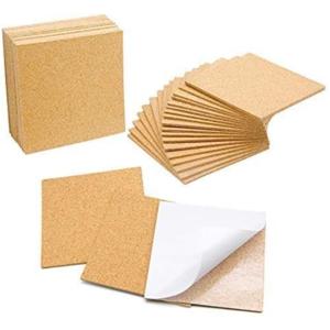 TEMU 30개 대량 자체 접착 코르크 코스터용, DIY 코스터용 4