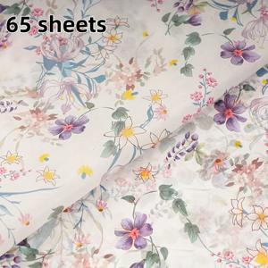 TEMU 1 팩 플로럴 티슈 페이퍼, 20x14 인치, 다색 식물 및 꽃 디자인, 선물 포장, 공예, DIY 가방, 생일, 웨딩 장식, 부케 용품, 다용도 장식 종이