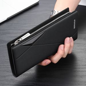 TEMU 남성용 정품 가죽 롱 지갑, 대용량 카드 슬롯 디자인, 명절 선물, 탑그레인 소가죽, RFID 차단 기능, 휴대용 워크/비즈니스/출근용, 기념일/커플 생일 선물, 발렌타인데이 선물, 아버지의 날 선물
