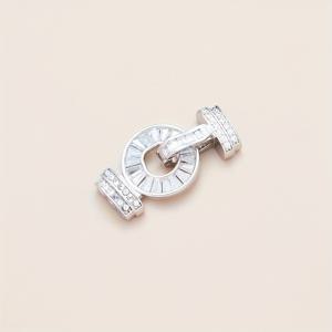 TEMU 1pc 구리 재질 정밀한 빛 고급 세로줄 버클 진주 버클 목걸이 버클 자이콘 목걸이 닫는 버클 DIY 수제 보석 제조 액세서리