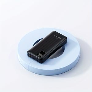 TEMU 22.5W 파워뱅크 20000mAh 대용량 LED 디스플레이 폰 충전기, 듀얼 타입-C 입력 및 2개의 출력 백업 충전 외부 배터리 팩, 스마트폰, 아이폰 15 14 삼성용|보조배터리20000