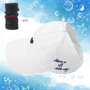 TEMU 1pc 소녀 + 청소년 경량 통기성 야구 모자 + 10pcs 단색 헤드밴드 - 