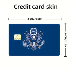 TEMU 멋진 스타일과 독수리 배지 디자인의 신용카드 스티커 - EBT, 교통 수단 키, 신용카드, 체크카드, 카드 스킨 보호, 기포 없음, 고품질, 소형 칩 카드에 적합