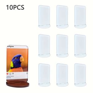 TEMU 10pcs 인스 스타일 아크릴 열전달 디스플레이 테이블 데스크탑 장식 열 스블리메이션 스탠드