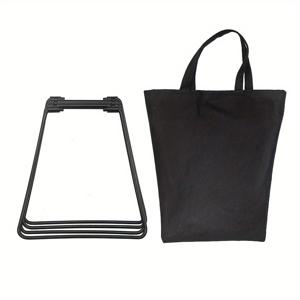 TEMU 1pc 접이식 캠핑 상자 스탠드, 14ft 스테인레스 스틸 야외 보관 랙, 커피 상자용 휴대용 방습 지원 브래킷, 목재 판으로 다목적 빠른 설정 선반, 캠핑 액세서리, 상자, 캐비닛, 야외 보관용 랙|폴딩박스