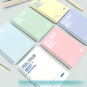 TEMU 6팩 A5 스파이럴 노트북 - 하드커버, 두꺼운 종이, 각 60장/120페이지, 5.51x7.99인치, 6가지 파스텔 색상 (민트 그린, 옐로우, 핑크, 퍼플, 베이지, 라벤더) - 학교용 디자인, 사무실, 저널링, 플래너 - 이상적인 크리스마스 선물, 학교 필수품, 내구성 있는 하드커버 노트북