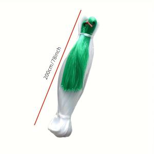 TEMU 2m x 100m 내구성 플라스틱 오이 트렐리스 그물 - 야채, 콩, 토마토용 헤비듀티 라이트 블루 & 그린 등반 지지대 - 통기성 정원 그물로 건강한 성장 촉진, 밀도 높은 그리드 디자인, 튼튼한 식물 구조