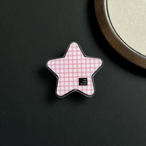 TEMU 2D 평면 패션 크리에이티브 디자인, 만화 재미있는 별 폰 케이스 스탠드 붙이기, 소형 휴대용 데스크탑 스탠드, 접이식 폰 그립 홀더, 친구, 가족 생일 선물