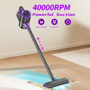 TEMU JKUOO 4-in-1 무선 핸드헬드 진공 청소기, LED 브러시, 6.7 KPa 흡입력, 2000mAh*3 충전식 배터리 - 가정, 자동차, 애완 동물 털, 카펫, 하드 플로어에 적합 - 보라색, 애완 동물 털 제거 | LED 브러시 진공 청소기 | 충전식 배터리 진공 청소기