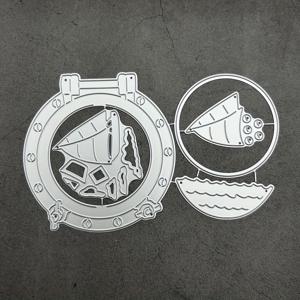 TEMU 1pc 선 포르톨 세트 금속 인쇄 dies - DIY 손으로 자른 앨범 장식, 생일 선물, 카드 만들기 및 해조류 및 세일보트 디자인으로 크래프팅, 해양 주제, 손으로 자른 dies 도구, 선 장식