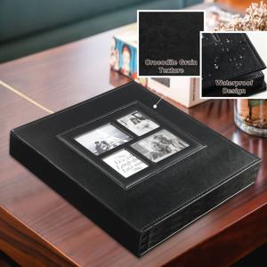 TEMU 우리의 모험 책 가죽 사진 앨범, 4x6 인치, 1000 포켓이 있는 추가 대용량, 1000 개의 수평 및 수직 사진을 보관, 가족과 결혼기념일을 위한 이상적인 선물, 크리스마스 테마