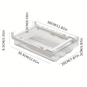 TEMU 1개 조달 제품 주방 수납 및 정리 액세서리 서랍형 냉장고 계란 상자 투명 냉장고 보관 상자 홈 롤링 계란 걸이 채소 및 과일 분류 상자 주방 용품