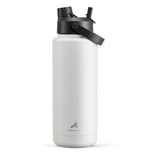 TEMU 1개, 40oz 단열 물병, 2-in-1 빨대와 뚜껑이 있는 물병, 24시간 동안 차가운 상태 유지, 누수 방지, BPA 프리, 이중 벽 스테인레스 스틸 물병, 스포츠, 체육관, 여행 및 학교용