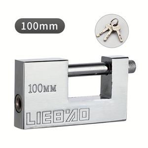 TEMU LIEBÄO 고성능 자물쇠 3개 키 포함 - 50mm, 60mm, 70mm, 80mm 크기 - 차고 문, 컨테이너, 게이트 및 창고에 적합