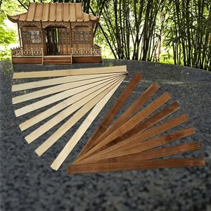 TEMU 50개 팩 천연 및 탄화된 대나무 나무 조각 DIY 프로젝트용 - 미완성 평평한 공예 막대 건축 모델 및 공예품용, 튼튼한 단단한 나무 질감, 다재다능한 건축 자재