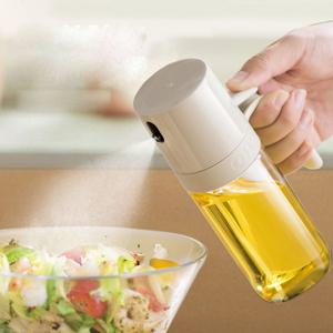 TEMU 1pc BPA-Free Borosilicate Glass Oil Sprayer Bottle, 8.45 Oz Fine Mist Olive Oil Dispenser, 요리, 샐러드, 바베큐용 - 에어 프라이어 호환, 패턴 없음|에어프라이어