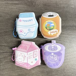 TEMU 4-팩 귀여운 음식 & 동물 모양 스티커 노트 세트, 휴대용 크리에이티브 문구, 학생 & 일상 사용을 위한 재밌는 메시지 패드, 신선한 메모 필기 용품