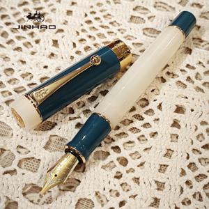 TEMU 1개 진하오 센추리 100 고급 클래식 디자인 플라스틱 볼 클립 이리듐 캘리그라피 잉크 펜, M/F/EF 닙, 인체공학적 그립 & 캡 잠금, 사무용, 저널링, 선물용, 세련된 외관, 메탈릭 클립, 정밀 닙, 미세한 팁, 스테이셔너리 애호가를 위한 우아한 필기구|캘리그라피